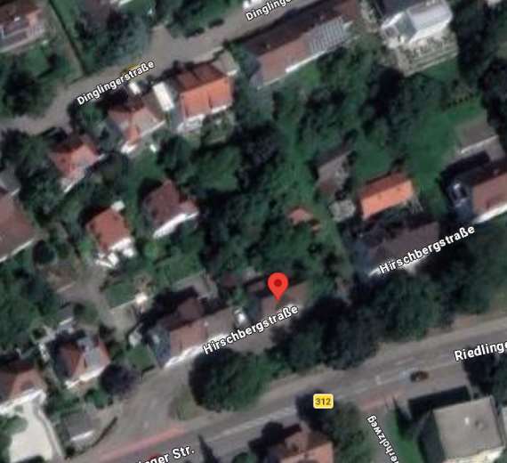 Luftbild des Standorts Hirschbergstraße 30